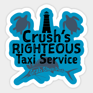 Crush’s Taxi Service Sticker